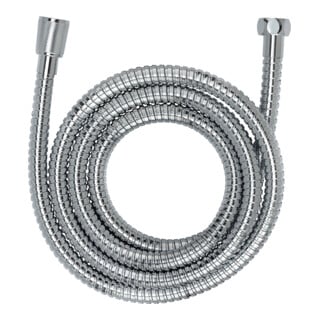 WENKO Flexible de douche EDS 150 cm argent brillant KTW laiton Flexible de douche