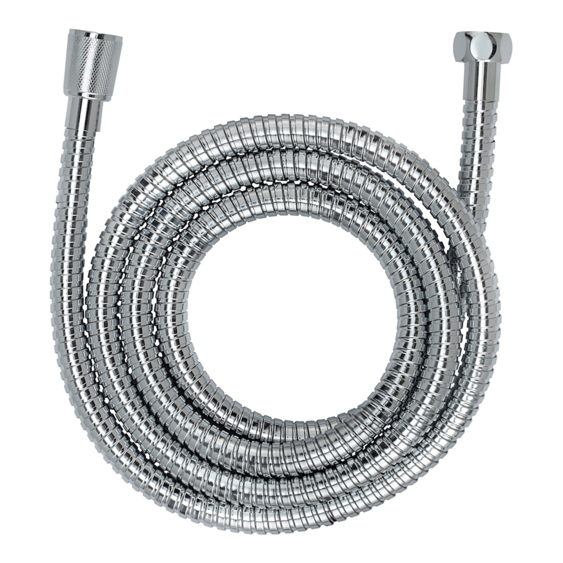 WENKO Flexible de douche EDS 150 cm argent brillant KTW laiton Flexible de douche
