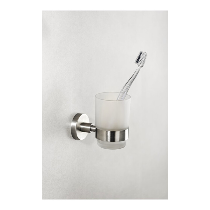 WENKO Gobelet à dents Uno Bosio mat inox satiné