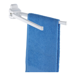 WENKO Porte-serviettes Pure 2 bras, blanc