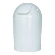 WENKO Poubelle à couvercle basculant blanche Mod. Economic Poubelle cosmétique pour salle de bain-3