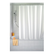 WENKO Rideau de douche Uni Blanc, anti-moisissure
