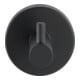 WENKO Wandhaken Uno BosioBlack Schwarz, E/S, matt Schrauben Wandserien - Bad-4