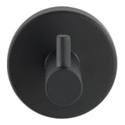 WENKO Wandhaken Uno BosioBlack Schwarz, E/S, matt Schrauben Wandserien - Bad-4