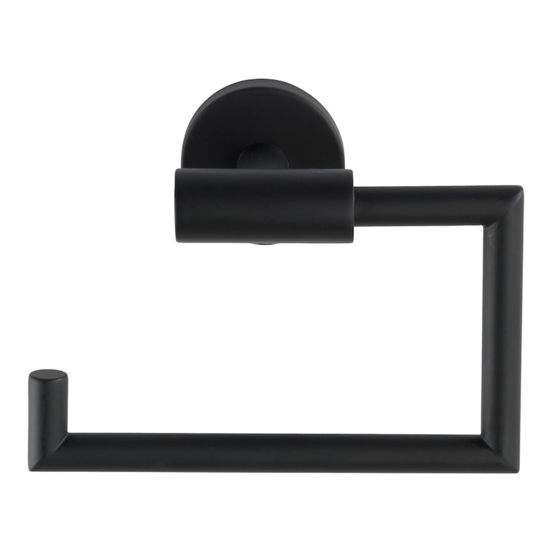 WENKO WC-Papierhalter o.Deckel Bosio Black Schwarz Schrauben Wandserien - Bad