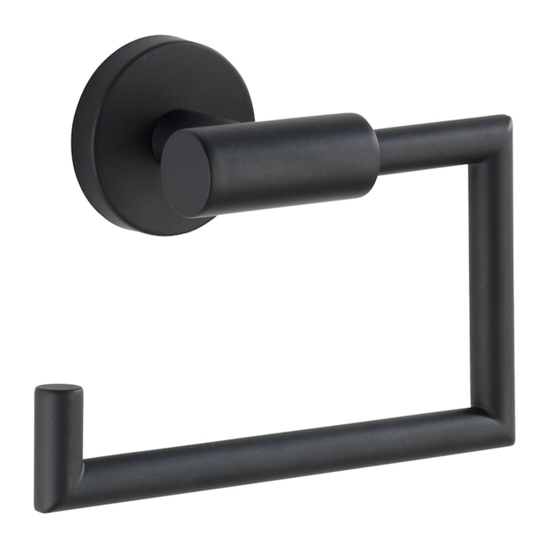 WENKO WC-Papierhalter o.Deckel Bosio Black Schwarz Schrauben Wandserien - Bad