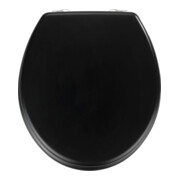 WENKO WC-Sitz Prima, MDF FSC schwarz matt Ohne Absenkautomatik WC-Sitze - Bad