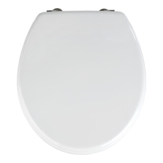 WENKO WC-Sitz Prima, MDF FSC Weiß Ohne Absenkautomatik WC-Sitze - Bad