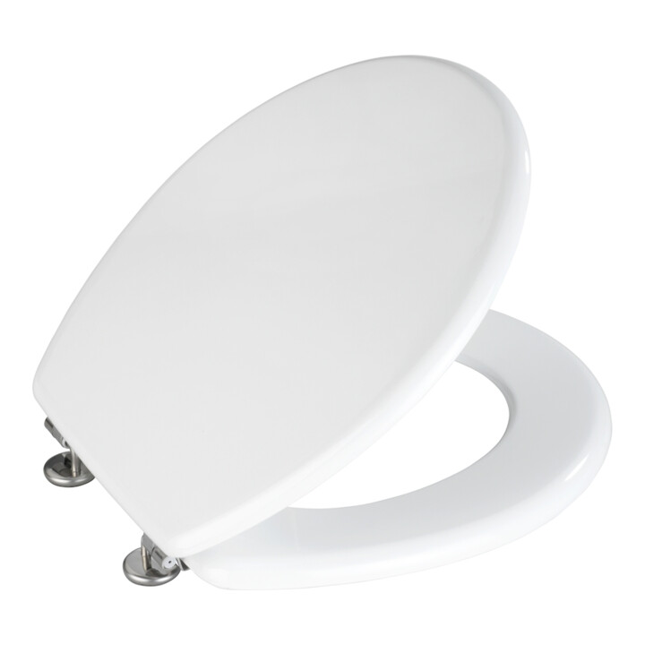 WENKO WC-Sitz Prima, MDF FSC Weiß Ohne Absenkautomatik WC-Sitze - Bad