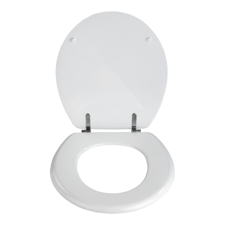 WENKO WC-Sitz Prima, MDF FSC Weiß Ohne Absenkautomatik WC-Sitze - Bad