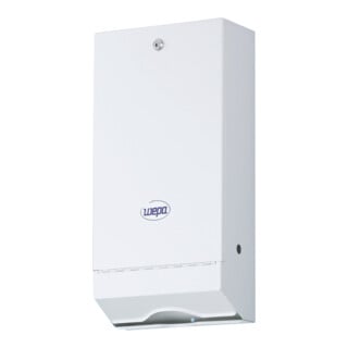 WEPA Distributeur de serviettes 55×26,5×13 cm métal blanc