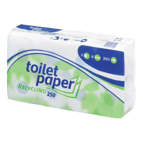 WEPASmart Papier toilette blanc 2 plis, 64 rouleaux