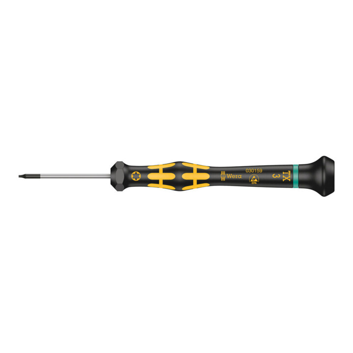Wera 1567 TX ESD Kraftform Micro Schraubendreher, TX 3 x 40 mm