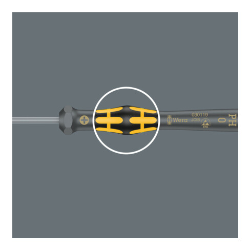 Wera 1578 A/6 ESD Elektroniker-Schraubendrehersatz + Rack, 6-teilig