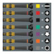 Wera 1578 A/6 ESD Elektroniker-Schraubendrehersatz + Rack, 6-teilig-4