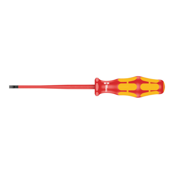 Wera 160 iS VDE geïsoleerde sleuf schroevendraaier, kling met gereduceerde diameter