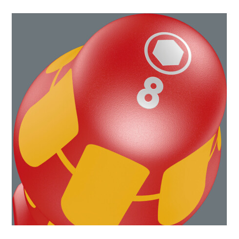 Wera 190 i VDE-isolierter Steckschlüssel, Länge 125 mm