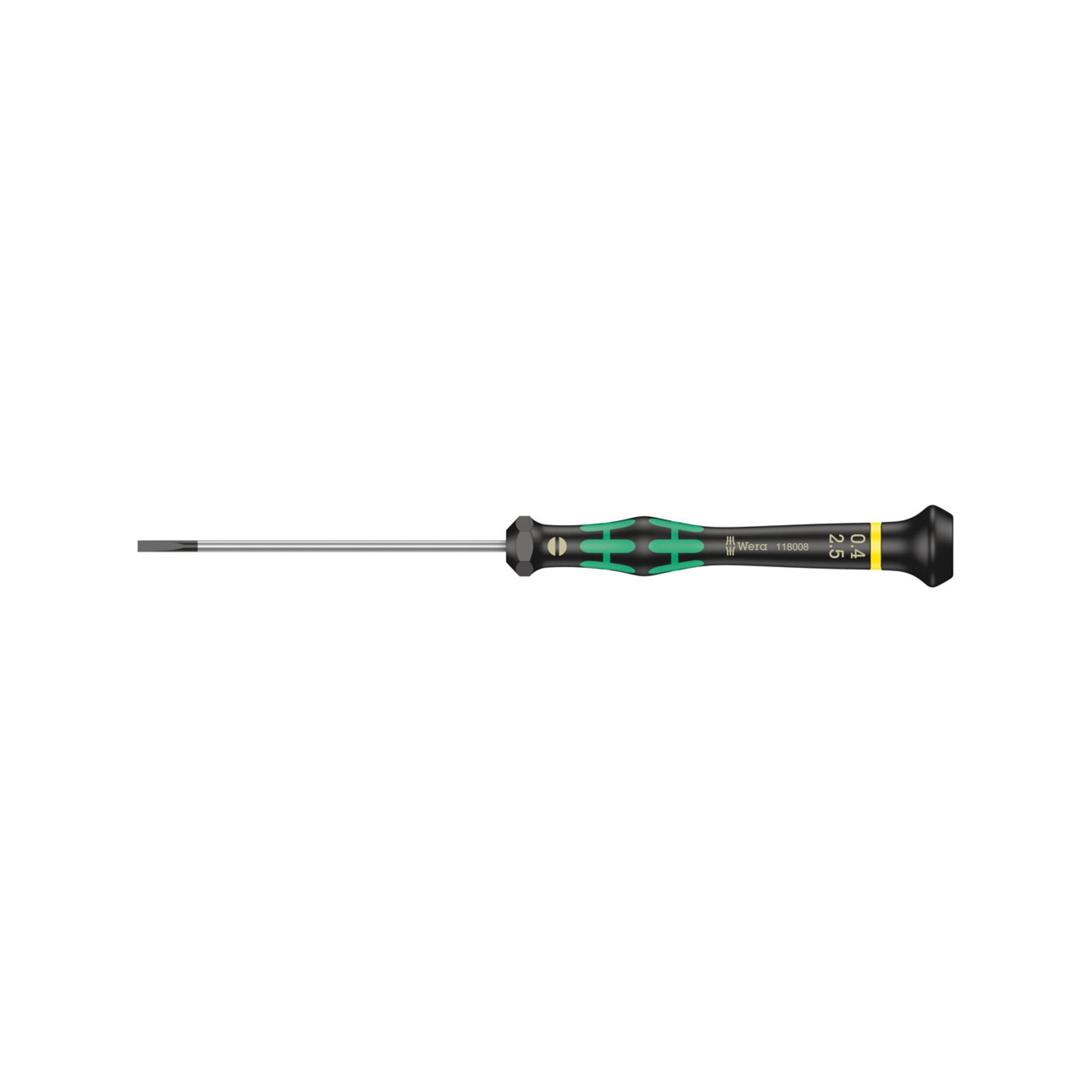 Wera 2035 Elektroniker-Schlitzschraubendreher, 0,40 x 2,5 x 80 mm