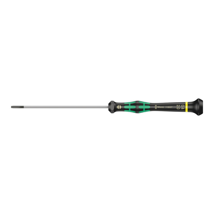 Wera 2035 Elektroniker-Schlitzschraubendreher, 0,40 x 2 x 100 mm