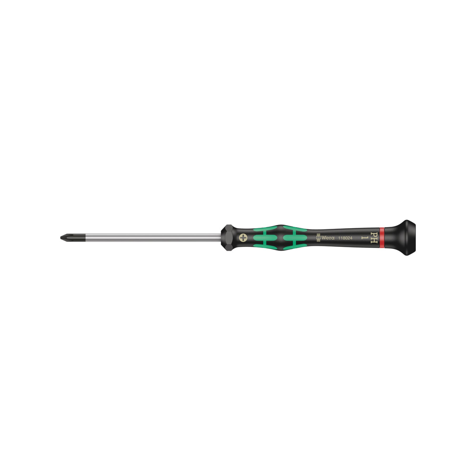 Wera 2050 PH Elektroniker-Kreuzschlitzschraubendreher, PH 1 x 80 mm