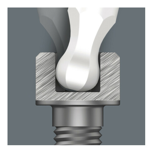 Wera 2052 Elektroniker-Sechskant-Kugelkopfschraubendreher