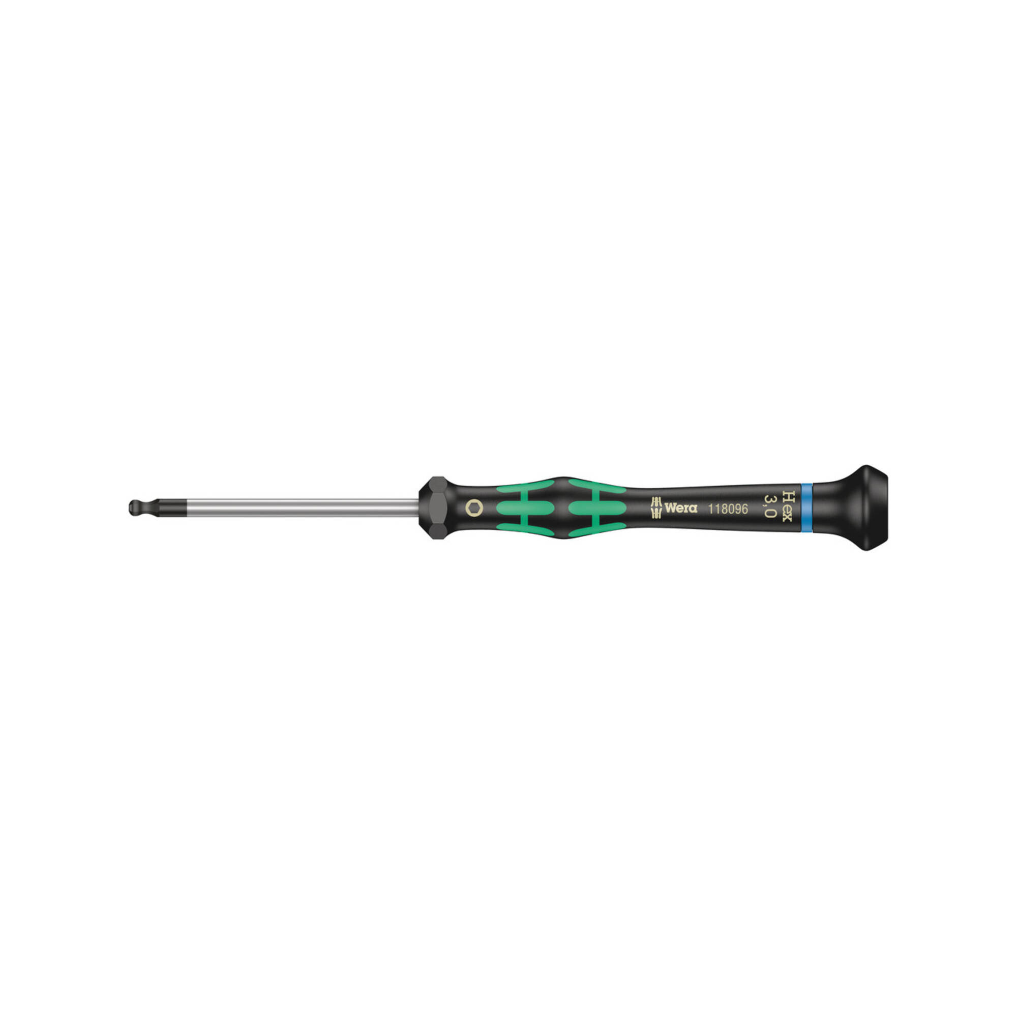 Wera 2052 Elektroniker-Sechskant-Kugelkopfschraubendreher, 3 x 60 mm