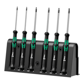 Wera 2067 Elektroniker TORX® BO-Schraubendrehersatz inkl. Rack 6-teilig