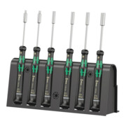 Wera 2069/6 Elektroniker-Schraubendrehersatz + Rack, 6-teilig-1