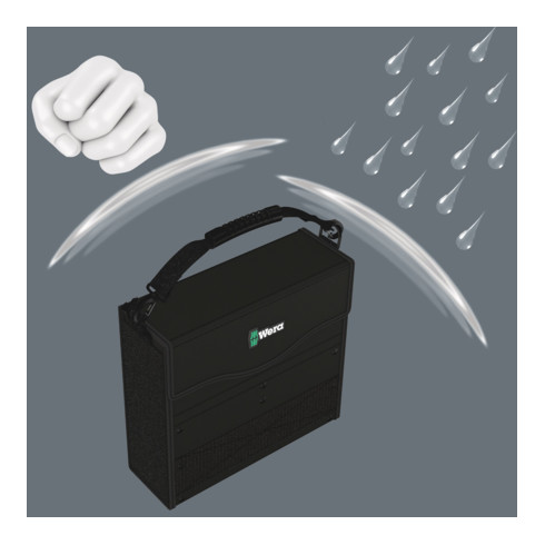 Wera 2go 2 XL Werkzeug-Container, 2-teilig