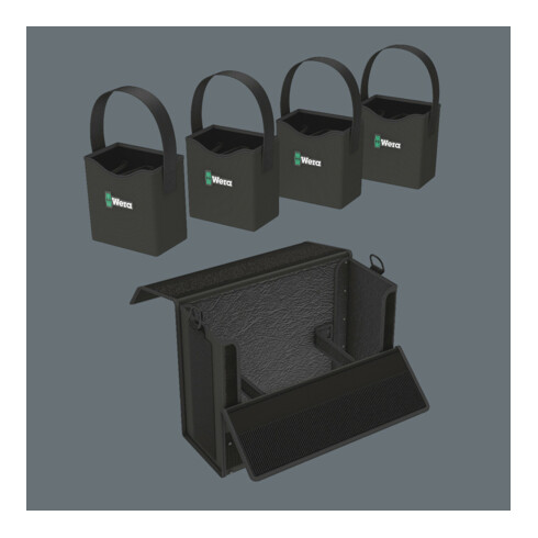 Wera 2go 2 XL Werkzeug-Container, 2-teilig