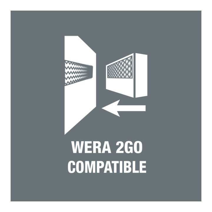 Wera 2go 2 XL Werkzeug-Container, 2-teilig
