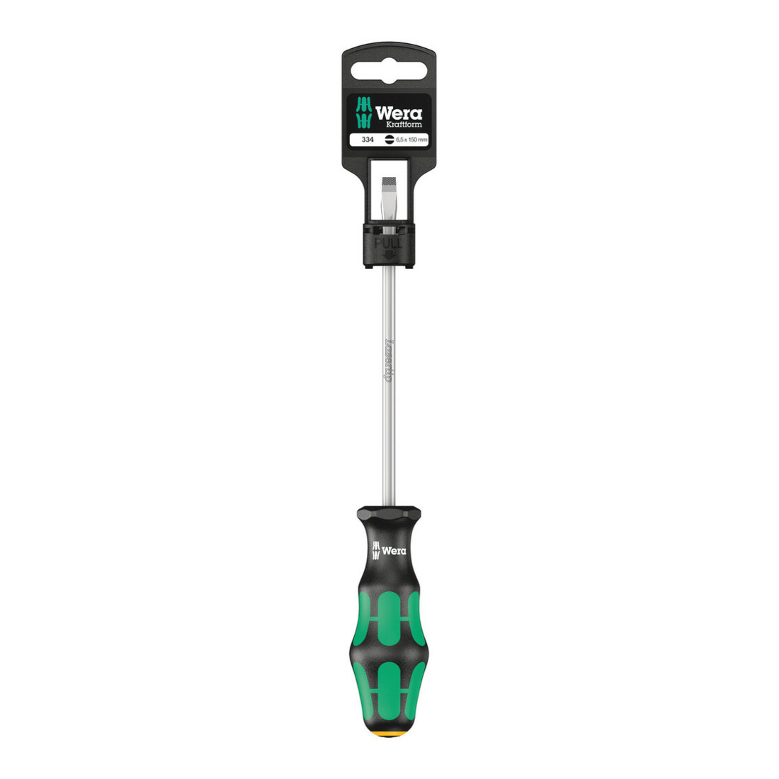 Wera 334 SB Schlitz-Schraubendreher ̶ Werkstattklinge, 1,2 x 6,5 x 150 mm