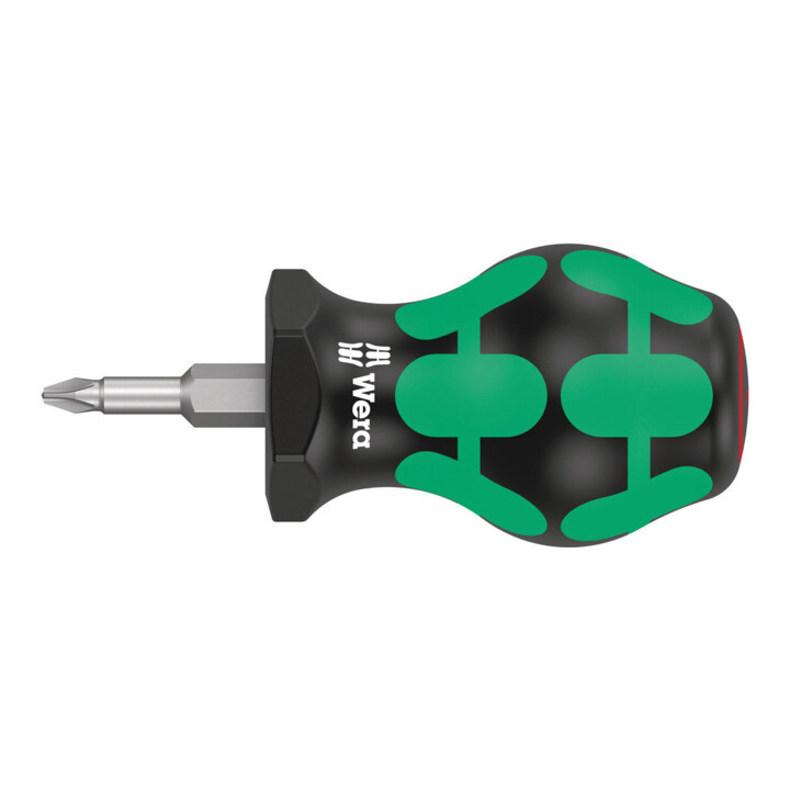 Wera 350 PH Kreuzschlitz Stubby/Vergaserschraubendreher, PH 1 x 25 mm
