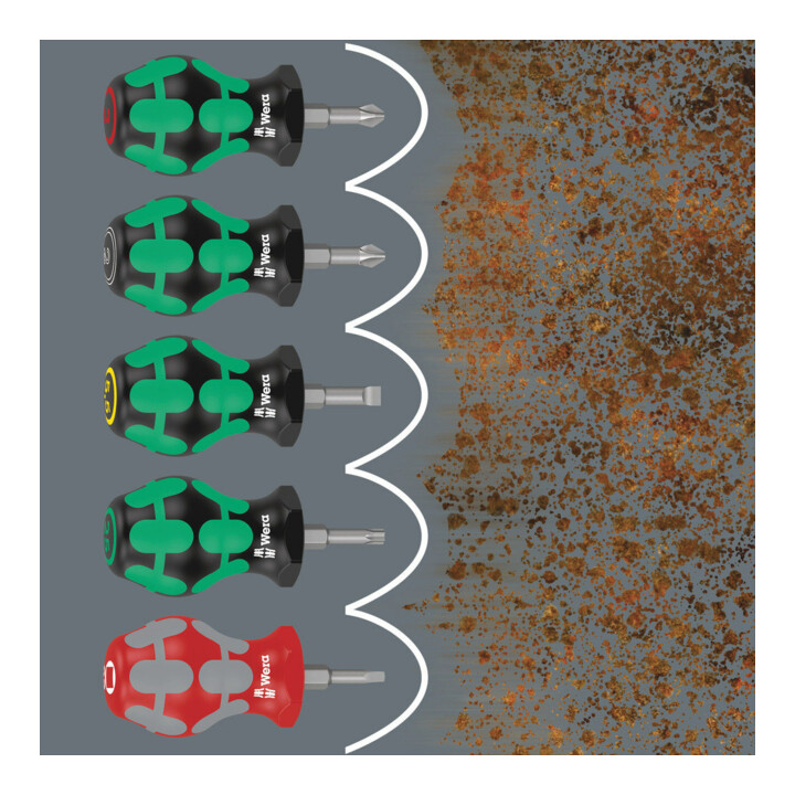 Wera 355 PZ kruiskop Stubby/carburateurschroevendraaier