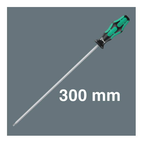 Wera 367/4 TX HF Kraftform Plus Schraubendrehersatz mit Haltefunktion mit 300 mm langen Klingen, 4-teilig