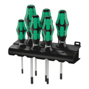 Wera 367/6 TX Schraubendrehersatz Kraftform Plus TX + Rack, 6-teilig