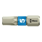 Wera zeskant bit, 1/4 inch Hex-Plus-profiel edelstaal