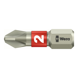 Wera 3851/1 TS Bits, Edelstahl, PH 1, Länge 25 mm