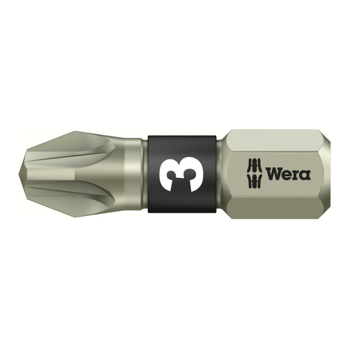 Wera 3855/1 TS Bits, Edelstahl, PZ 3, Länge 25 mm