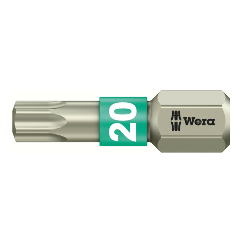 Wera 3867/1 Embout TORX, acier inoxydable, longueur 25 mm