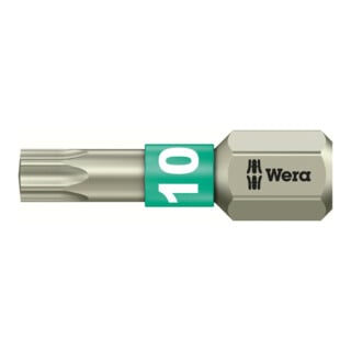 Wera 3867/1 TS TX Bits, Edelstahl, TX 10, Länge 25 mm