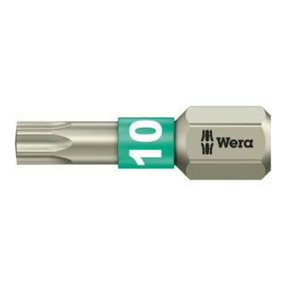 Wera 3867/1 TS TX Bits, Edelstahl, TX 10, Länge 25 mm