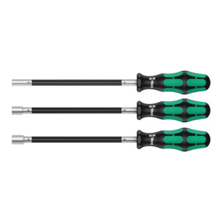 Wera 391/3 Jeu de tournevis pour colliers de serrage, 3 pièces