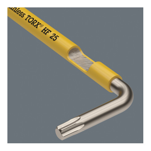 Wera 3967/9 TX SXL Multicolour HF Stainless 1 Winkelschlüsselsatz mit Haltefunktion, Edelstahl, 9-teilig