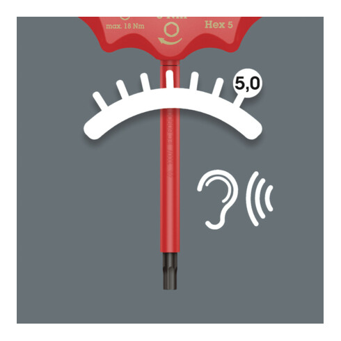 Wera 400 i VDE geïsoleerde Hex Draaimoment-indicator