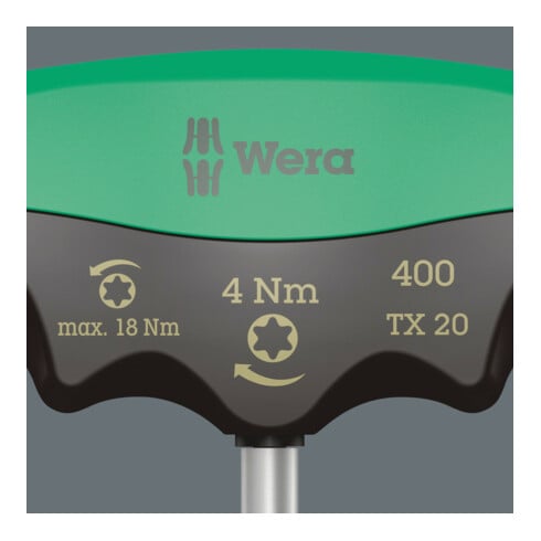 Wera 400 TX Drehmomentindikator, TX 20 x 4,0 Nm