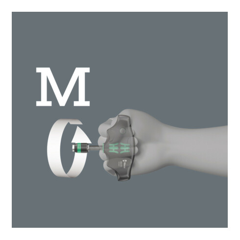 Wera 416 R Quergriff-Bits-Handhalter mit Rapidaptor Schnellwechselfutter, 1/4" x 45 mm