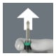 Wera 416 R Quergriff-Bits-Handhalter mit Rapidaptor Schnellwechselfutter, 1/4" x 45 mm