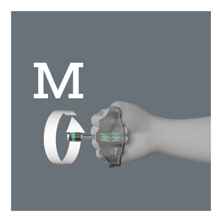 Wera 416 R Quergriff-Bits-Handhalter mit Rapidaptor Schnellwechselfutter, 1/4" x 45 mm