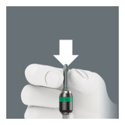 Wera 416 RA Quergriff-Bits-Handhalter mit Ratschenfunktion und Rapidaptor Schnellwechselfutter, 1/4" x 45 mm-5